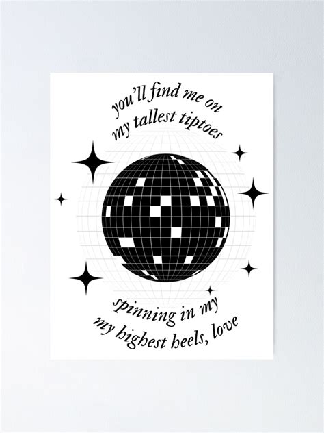 Mirrorball Lyrics 2 Taylor Swift Folklore Album Poster For Sale By