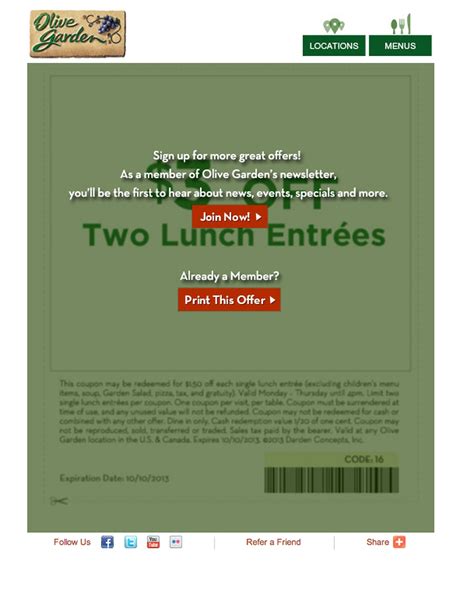 It's now an international phenomenon with over 800 restaurants located in cities around the world. 2 new Olive Garden coupons (printable) - al.com