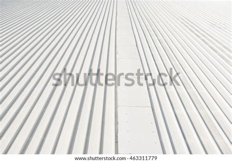 Foto De Stock Sobre White Metal Roof Texture Background Editar Ahora