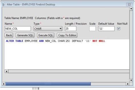 First, query the pg_table_def catalog. Firebird Add Column to Firebird Database Tables via the ...
