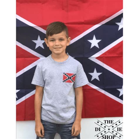 classic confederate flag youth t shirt