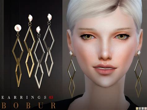 Earrings 03 By Bobur3 At Tsr Sims 4 Updates