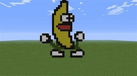 Minecraft Banana Pixel Art