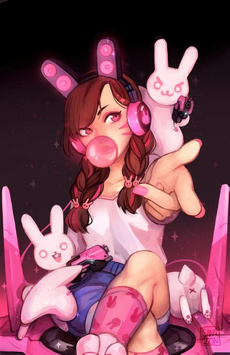 Dva Overwatch Drawn By Sangcoon Danbooru