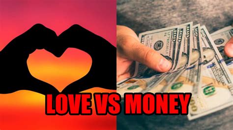 And, more than half of young people don't have a steady romantic partner. Love Vs Money: What's More Important in a Relationship ...