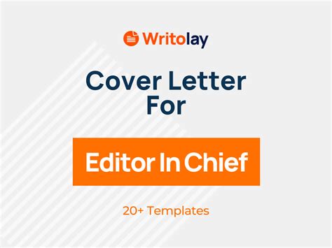 Editor In Chief Cover Letter Example 4 Templates Writolay