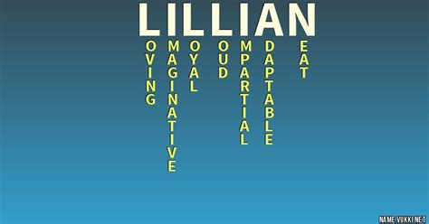 The Meaning Of Lillian Name Meanings
