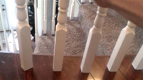 A wobbly handrail and/or loose or broken balusters the handrail attaches to the newel posts and the balusters (spindles) are attached to the underside on the other hand, replacing a broken baluster is a task that can be accomplished in short order by. Securing banister spindles - YouTube