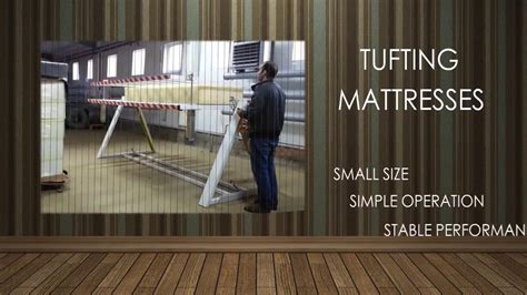 Matterson Mattress Tufting Machine Youtube