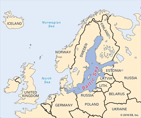 Baltic Sea Map Lith