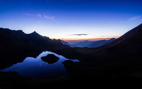 Schrecksee Lake Wallpaper 4k Germany Sunset Mirror Lake Hinterstein