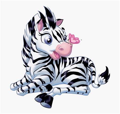 Clipart Zebra Mother Baby Cartoon Zebra Hd Png Download