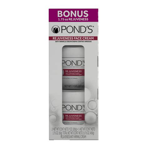 Ponds Rejuveness Anti Wrinkle Cream 2 Pack 7 Ounces With 1 75 Ounces Bonus Jar