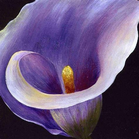 Lavender Calla Lily By Tracey Harrington Simpson Lily Painting