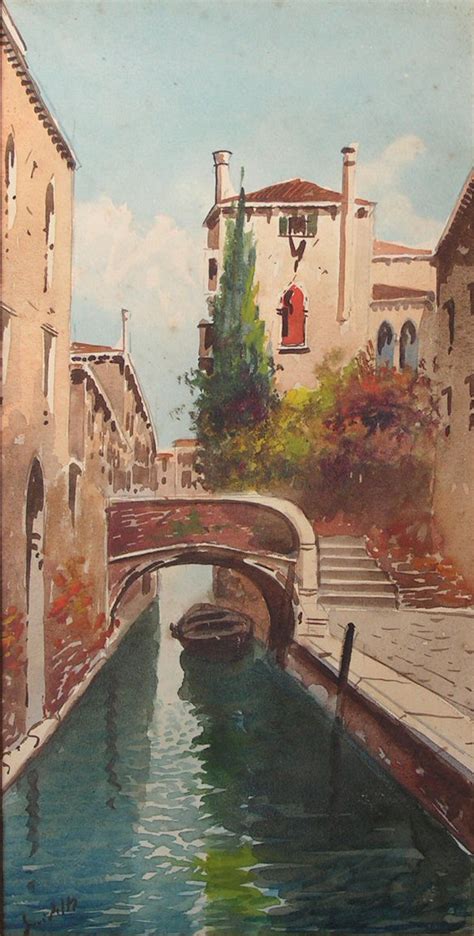 Antique Watercolour Venice