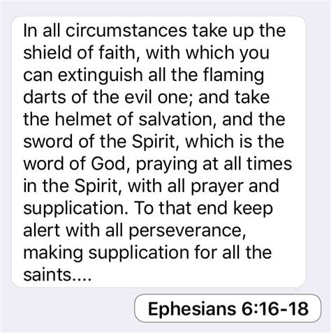 Ephesians 616 18 In All Circumstances Take Up The Shield Of Faith
