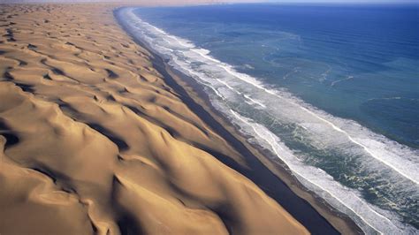 Waves Deserts Africa Dunes Namib Desert Wallpaper 1920x1080 230287