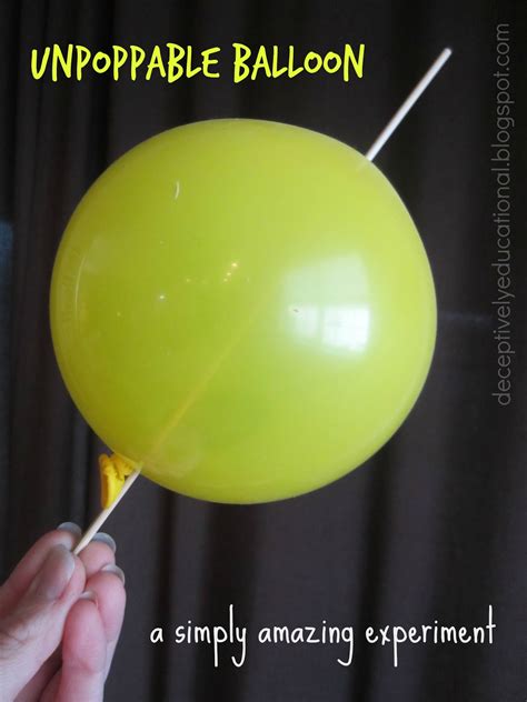 Relentlessly Fun Deceptively Educational Unpoppable Balloon Experiment