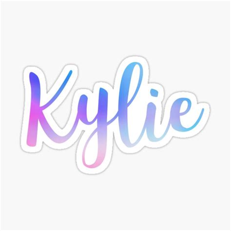 Kylie Name Sticker By R7210 Ubicaciondepersonascdmxgobmx