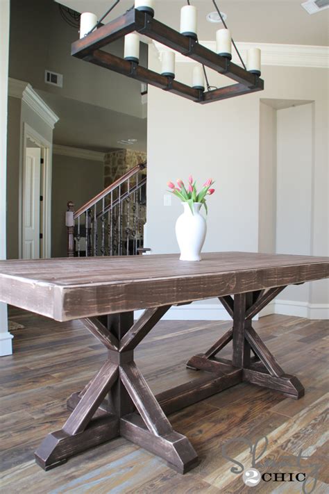 Restoration Hardware Inspired Dining Table For 110