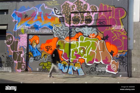 Graffiti On Walls Stock Photo Alamy