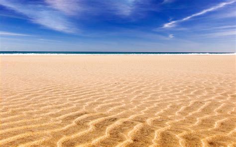 3840x2160 Resolution Brown Sand Sea Beach Sand Landscape Hd
