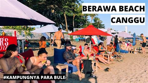 Berawa Beach Canggu Situasi Pantai Di Depan Atlas Beach Fest Bali