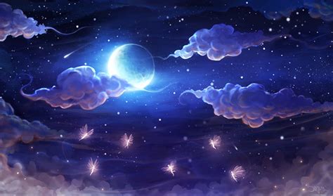 Fantasy Night Sky Wallpaper And Background Image 1525x900