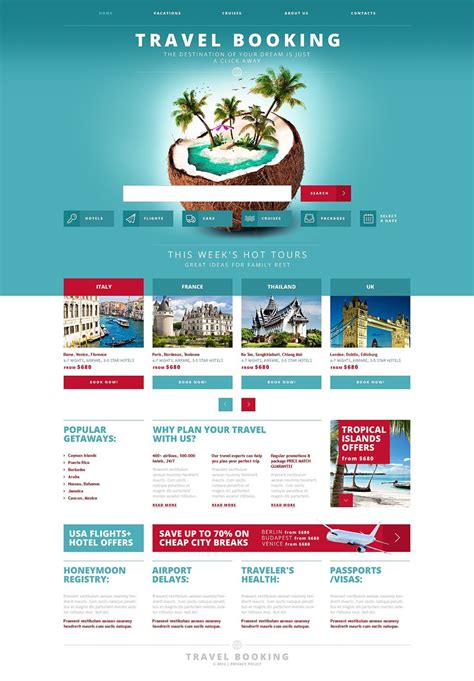 Travel Agency Responsive Website Template New Screenshots Big Travel