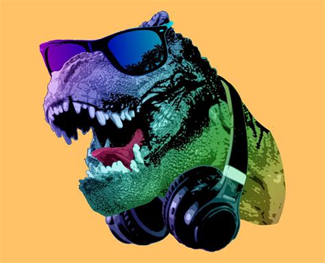 Cool T Rex Digital Art By Filip Schpindel Pixels