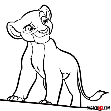 How To Draw Kiara The Lion King Sketchok Easy Drawing Guides
