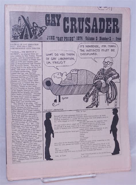 Gay Crusader [aka San Francisco Gay Crusader] No 10 June 1974 Gay Pride [banner States
