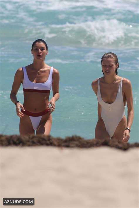 Bella Banos Sexy With Josie Canseco On The Beach In Miami AZNude