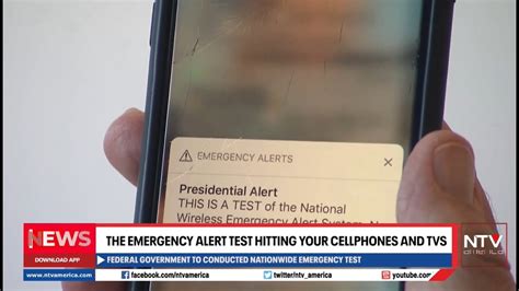 the emergency alert test hits all cell phones and tvs youtube