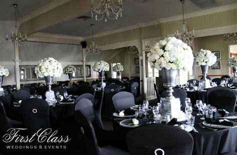 Black Silver Wedding Styling By First Class Weddings Events Black