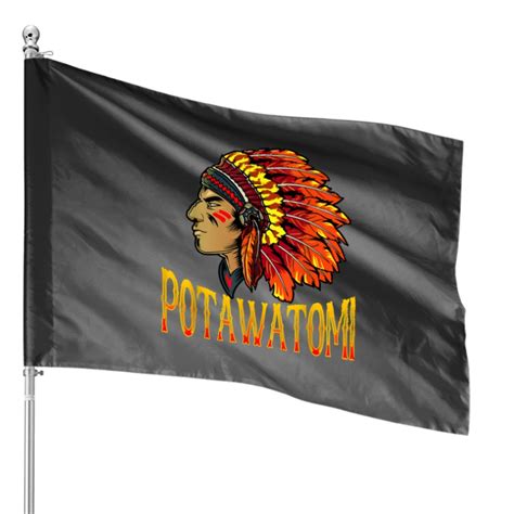 Potawatomi Tribe Native American Potawatomi Herita House Flags Sold By