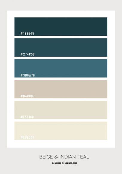 Beige And Indian Teal Bedroom Color Scheme Ideas Fab Mood Colors