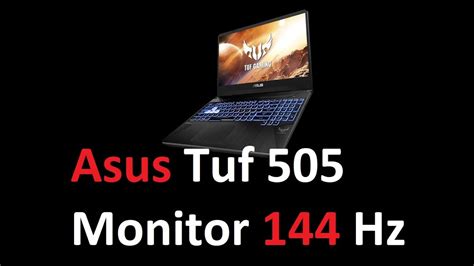 How To Overclock Monitor Asus Tuf 505 Dt Youtube