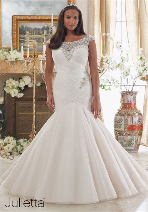 With textured skirt from stella york is a masterpiece!. Plus Size Wedding Gowns | Mori Lee | Julietta Collection ...