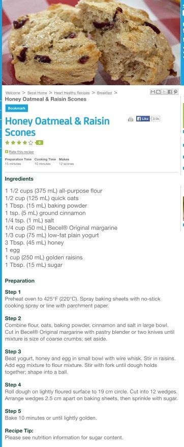 Pin By Rhianon Jones On Recipes Honey Oatmeal Scones Ingredients