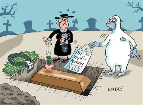 Laschet vor impfgipfel es geht um grundrechte, nicht um privilegien. Grabbeigaben von RABE | Politik Cartoon | TOONPOOL