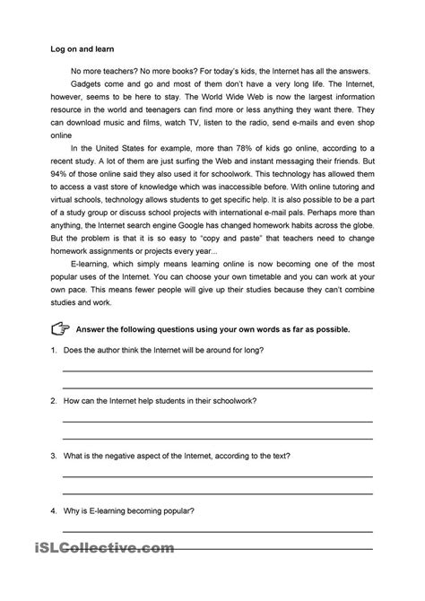 6th Grade Reading And Writing Worksheets