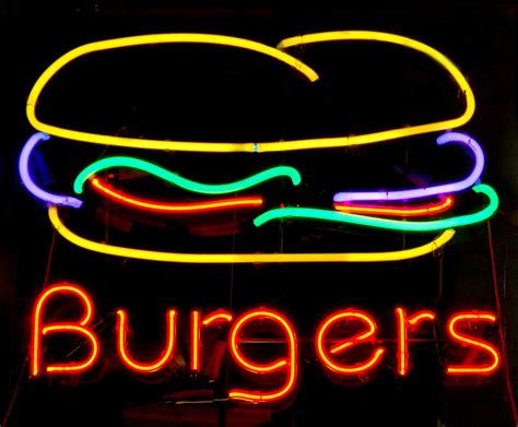 Neon Burger John Fullard Flickr