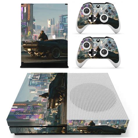Cyberpunk 2077 stickers (100 pcs), night city vinyl decal, waterproof sticker packs perfect for macbook, water bottle, laptop, phone, hydro flask. Cyberpunk 2077 decal skin sticker for Xbox One S console ...