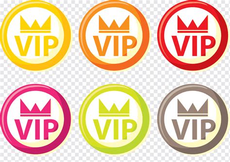 Colorful Circle Vip Icons Png Pngwing
