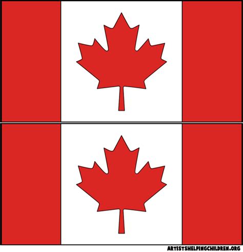 Canadian Flag Template Free Clipart Best