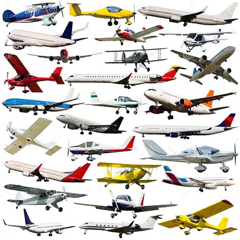 Different Airplanes Flying Stock Photo Image Of Multicolored 194344700