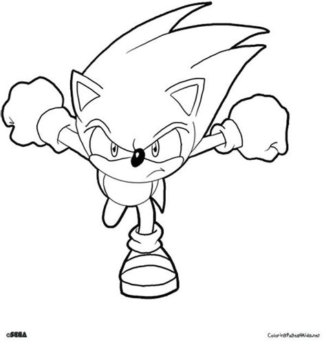 On The Go Sonic Color Page Hedgehog Colors How To Draw Sonic Animal