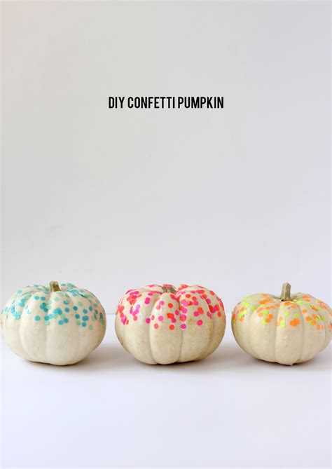 Diy Confetti Pumpkins