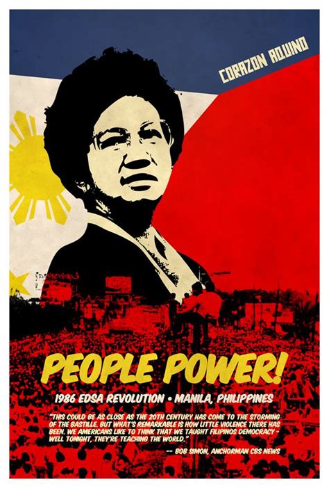 Ninoy's widow cory aquino was not in edsa during the entire revolution. Philippines